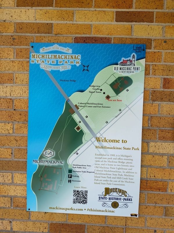 Michigan's Second State Park Marker. Click for full size. Michigan's Second State Park Marker image. Click for full size.