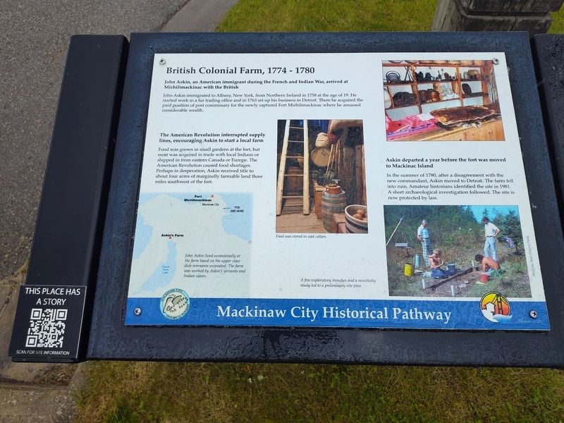 British Colonial Farm, 1774 - 1780 Marker. Click for full size. British Colonial Farm, 1774 - 1780 Marker image. Click for full size.