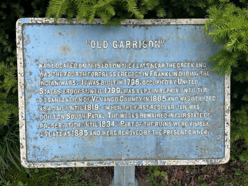 Old Garrison Marker image. Click for full size.