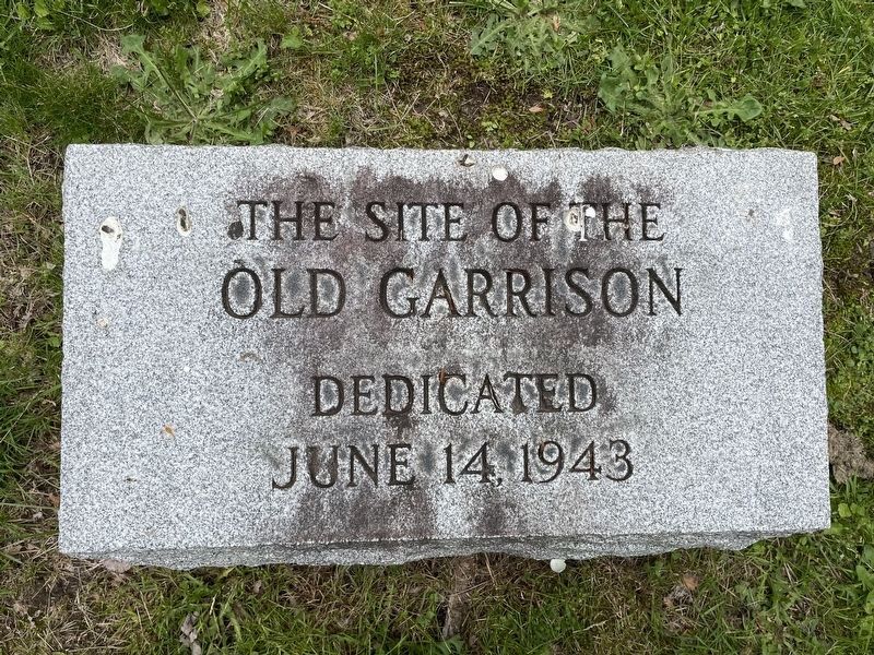 Old Garrison Dedication Marker image. Click for full size.