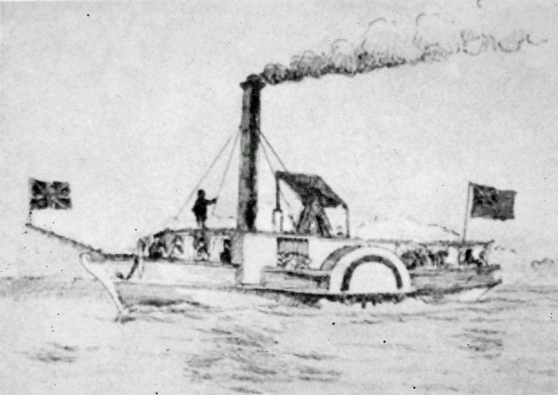 Marker detail: Steamer Sir John Colbourne. Click for full size. Marker detail: Steamer Sir John Colbourne image. Click for full size.