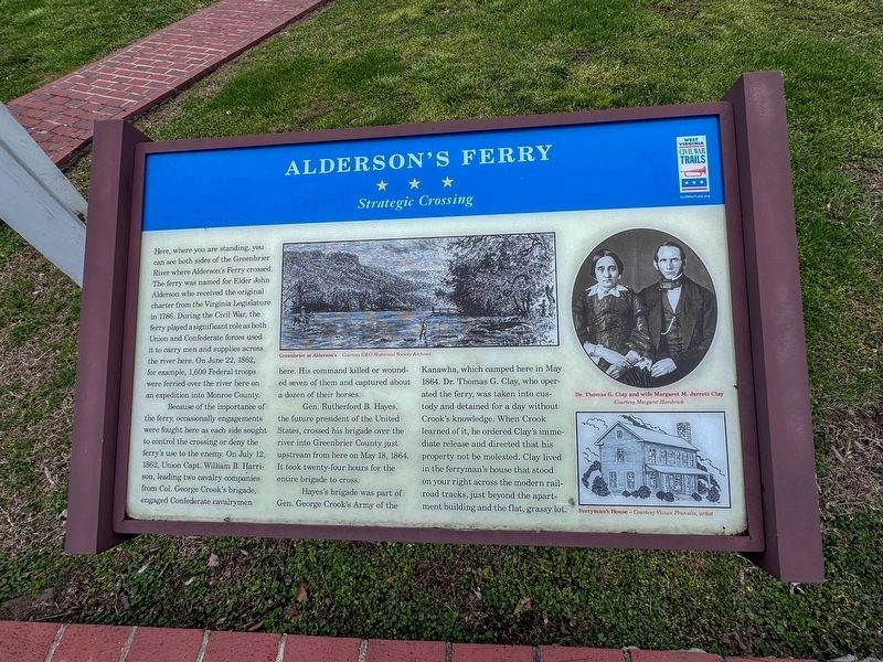 Alderson's Ferry Marker image. Click for full size.