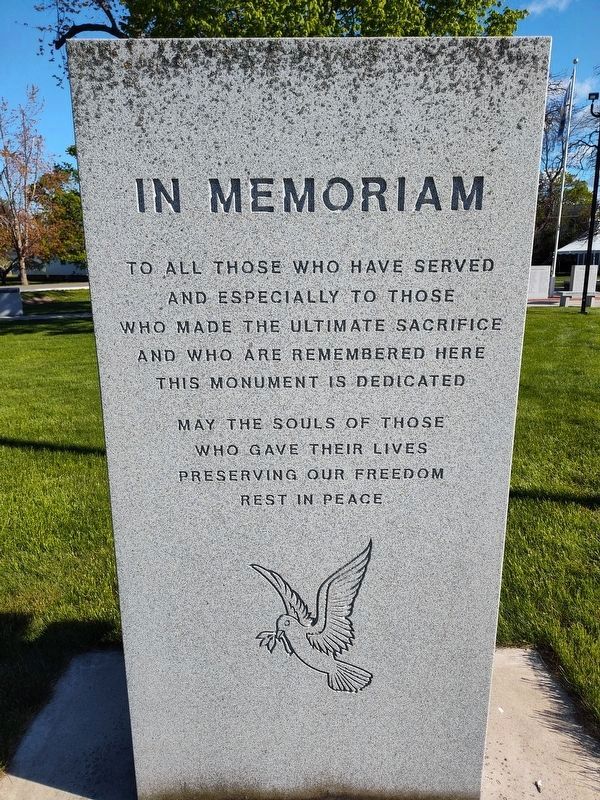 Veterans Memorial Park Marker. Click for full size. Veterans Memorial Park Marker image. Click for full size.