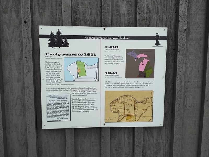 The early European history of this land Marker. Click for full size. The early European history of this land Marker image. Click for full size.