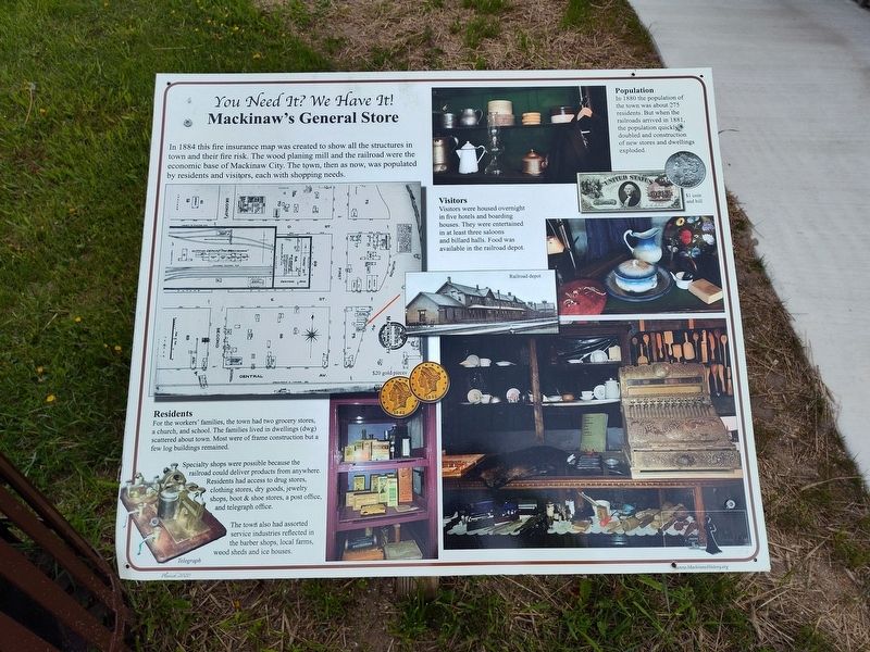 Mackinaw's General Store Marker. Click for full size. Mackinaw's General Store Marker image. Click for full size.