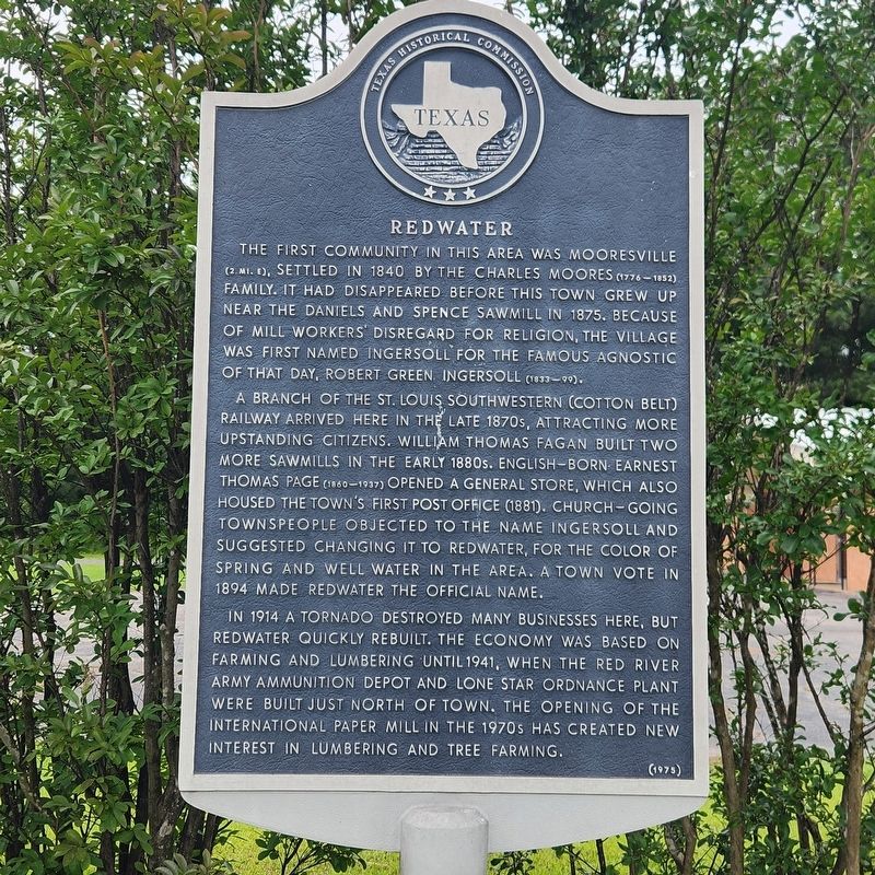 Redwater Marker. Click for full size. Redwater Marker image. Click for full size.