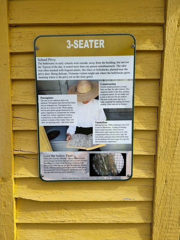 3-Seater Marker. Click for full size. 3-Seater Marker image. Click for full size.