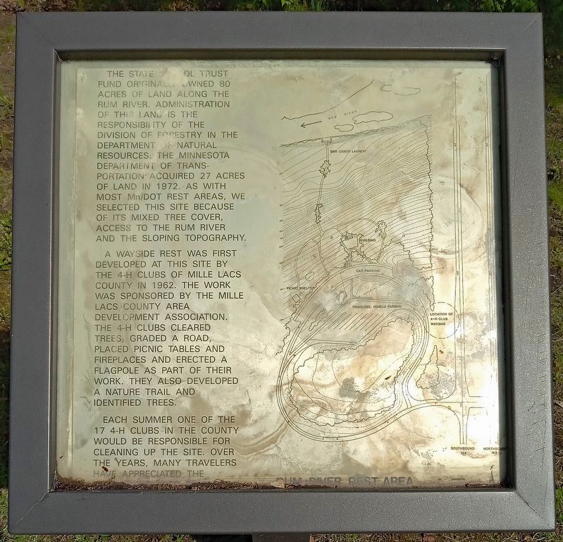 Rum River Rest Area Marker image. Click for full size.