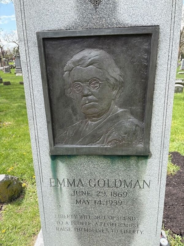 Emma Goldman. Click for full size. Emma Goldman image. Click for full size.