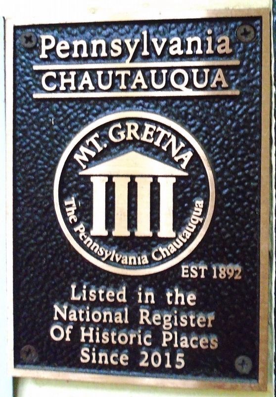 Chautauqua Literary and Scientific Circle Building 1902 Marker. Click for more information. Chautauqua Literary and Scientific Circle Building 1902 Marker image. Click for more information.