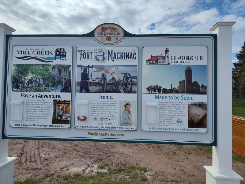 Mackinac State Historic Parks Marker. Click for full size. Mackinac State Historic Parks Marker image. Click for full size.