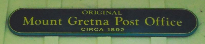 Original Post Office Sign image. Click for full size.