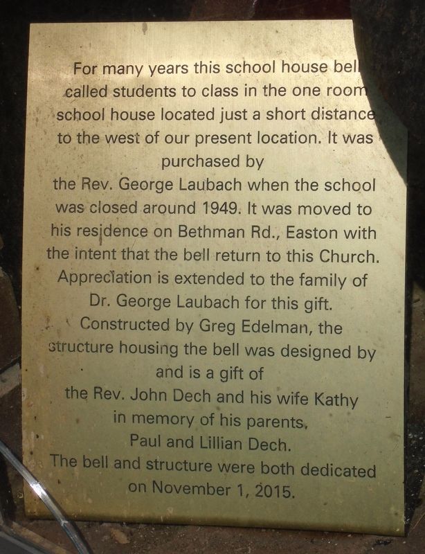 School Bell Marker image. Click for full size.