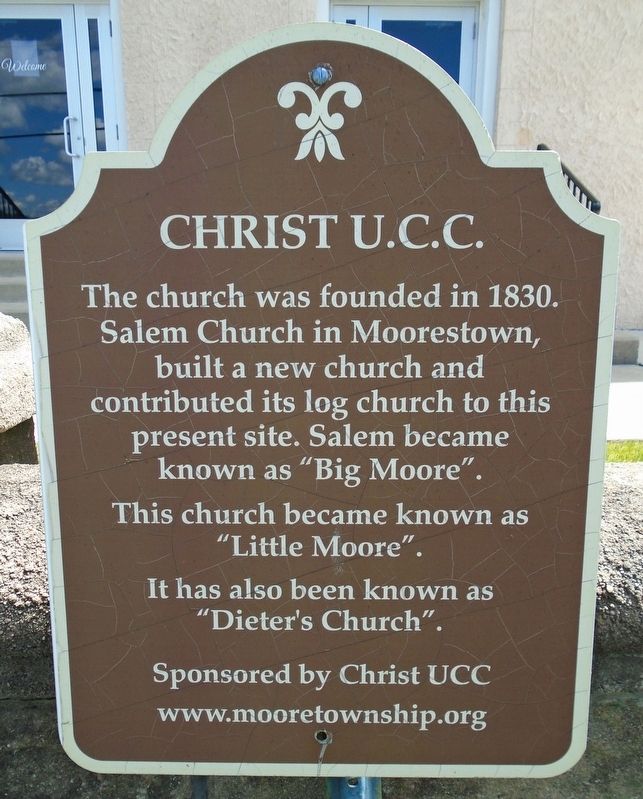 Christ United Church of Christ (U.C.C.) Marker image. Click for full size.