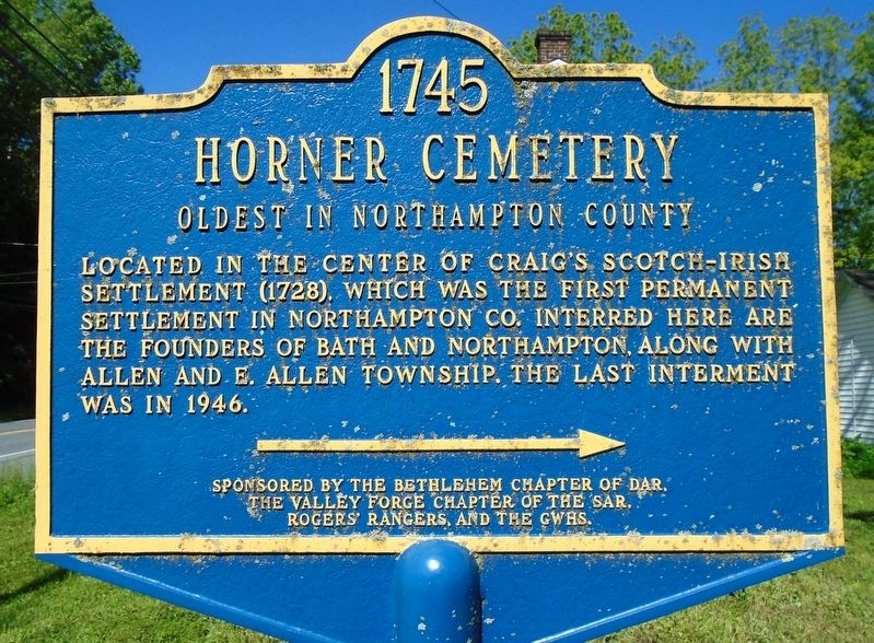 Horner Cemetery Marker image. Click for full size.