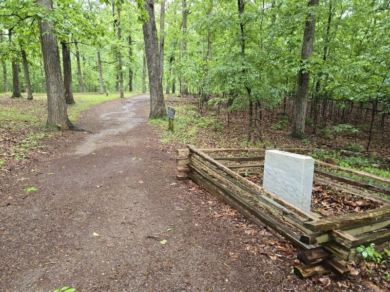 C. H. Coffey Marker along Cheatham Hill Trail image. Click for full size.