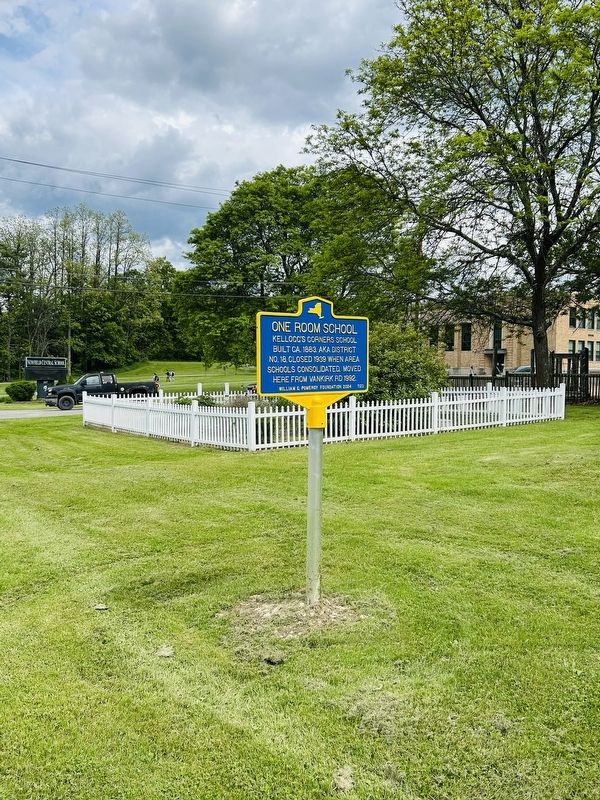 Newfield Elementary School in background. Click for full size. Newfield Elementary School in background image. Click for full size.