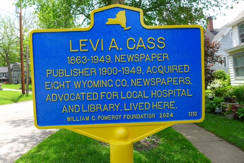 Levi A. Cass Marker. Click for full size. Levi A. Cass Marker image. Click for full size.