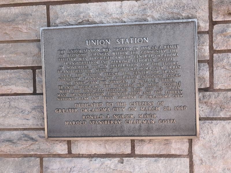 Union Station Marker. Click for full size. Union Station Marker image. Click for full size.