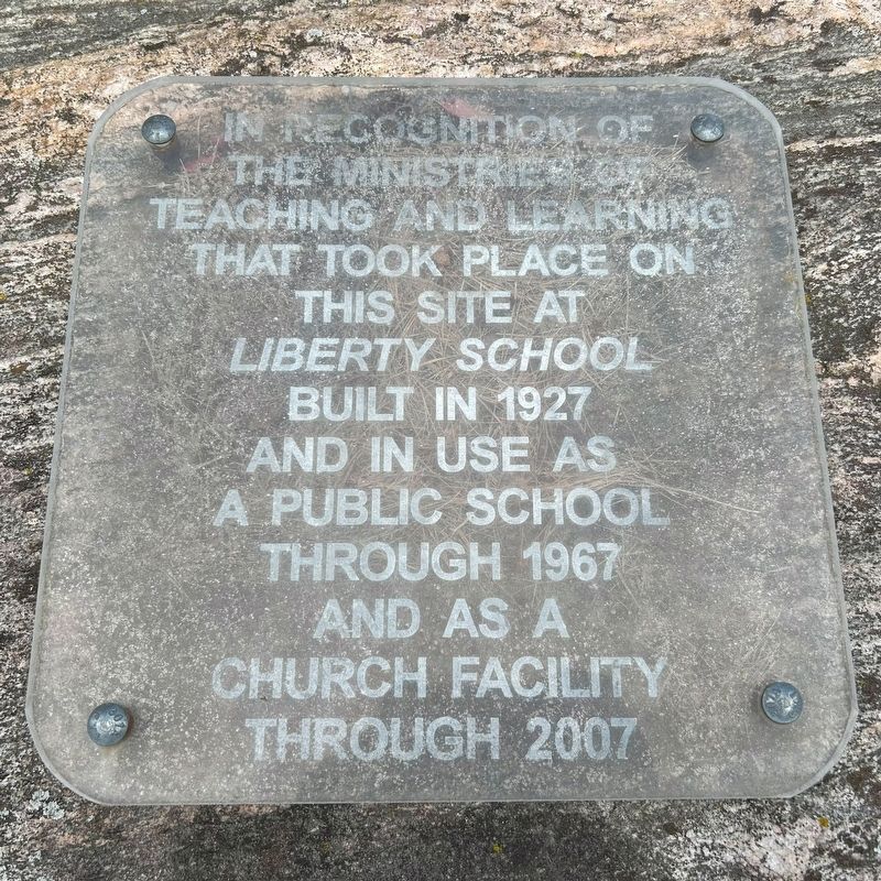 Liberty School Marker image. Click for full size.