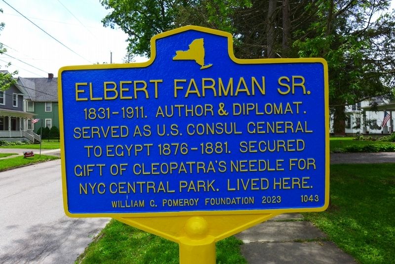 Elbert Farman Sr. Marker. Click for full size. Elbert Farman Sr. Marker image. Click for full size.