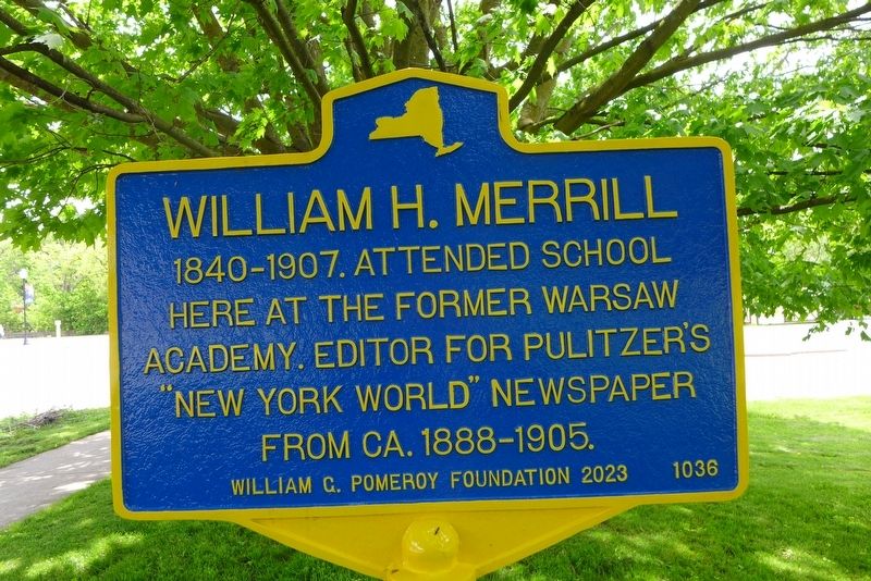 William H. Merrill Marker image. Click for full size.