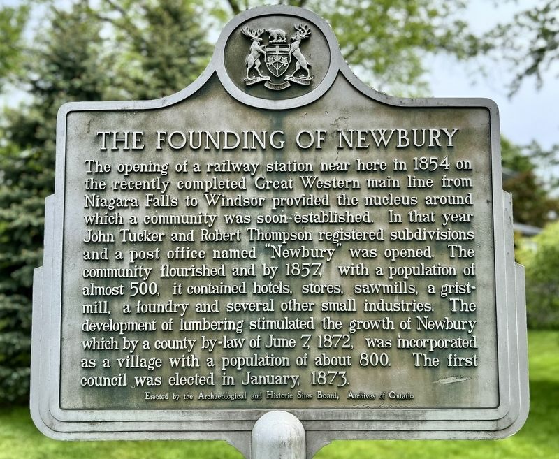 The Founding of Newbury Marker. Click for full size. The Founding of Newbury Marker image. Click for full size.