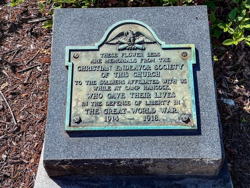 First Presbyterian Church World War I Memorial Marker image. Click for full size.