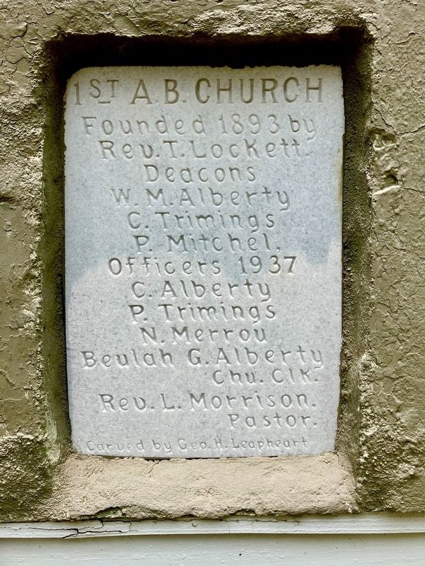 First African Baptist Church Marker. Click for full size. First African Baptist Church Marker image. Click for full size.