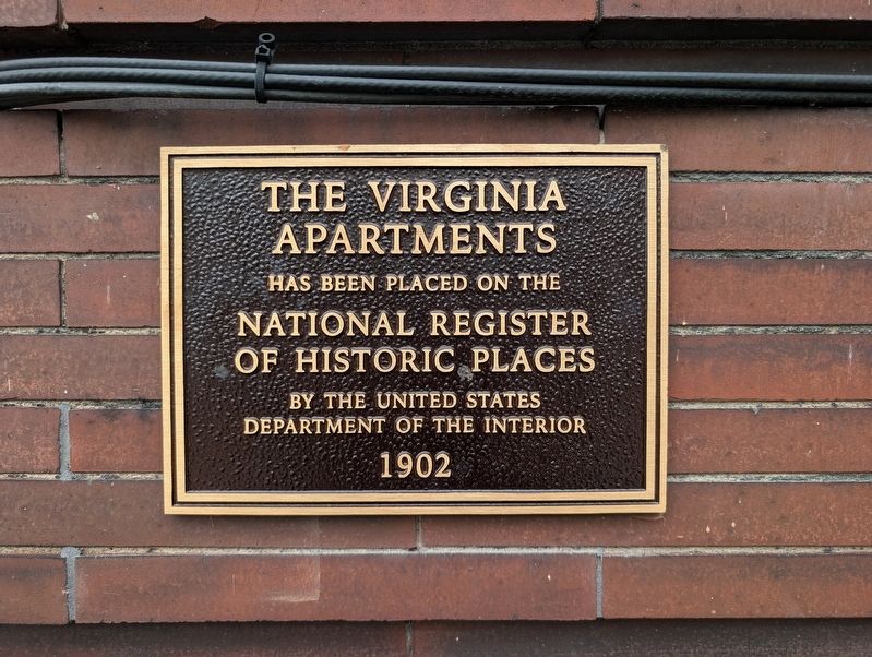 The Virginia Apartments Marker image. Click for full size.