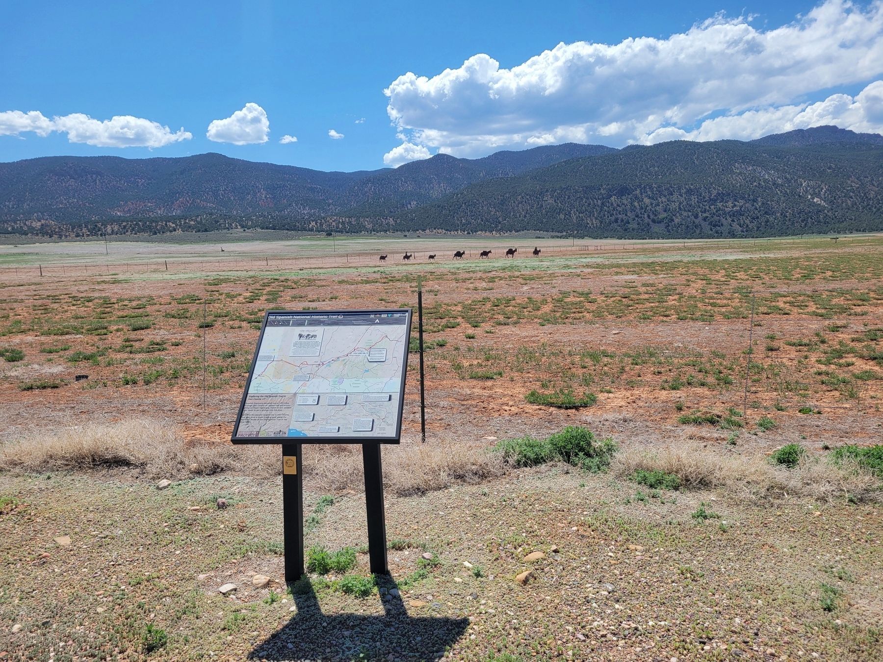 Old Spanish National Historic Trail Marker. Click for full size. Old Spanish National Historic Trail Marker image. Click for full size.