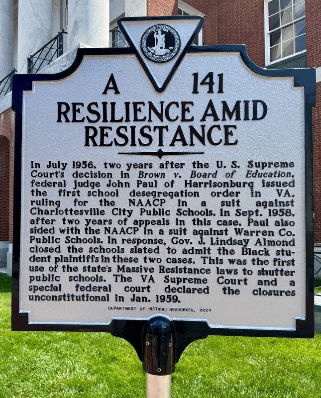 Resilience Amid Resistance Marker image. Click for full size.