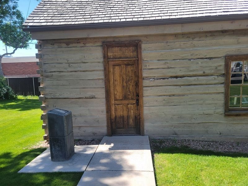 Early Sawed Log Farm Cabin Marker. Click for full size. Early Sawed Log Farm Cabin Marker image. Click for full size.