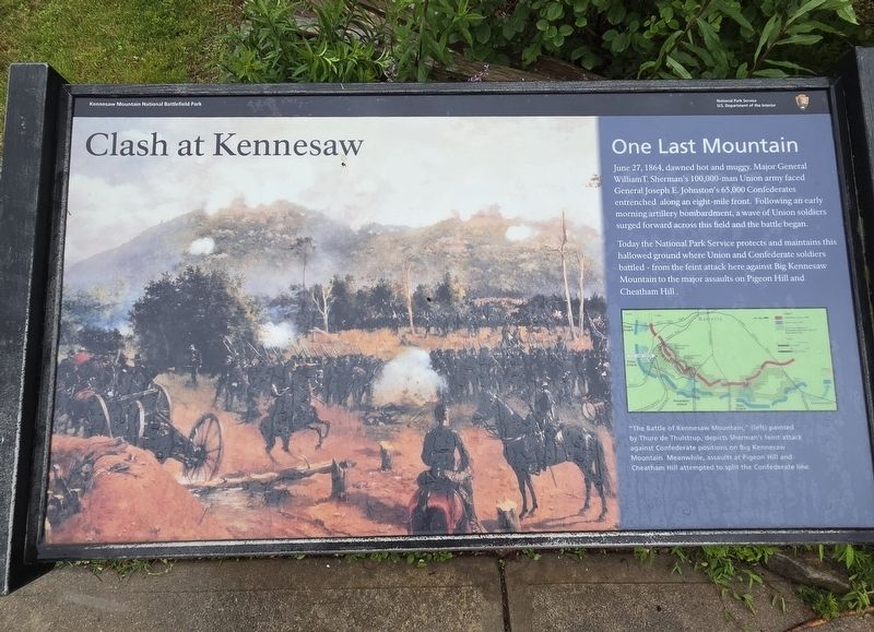 Clash at Kennesaw Marker image. Click for full size.