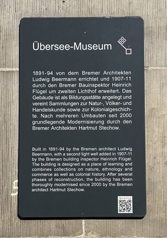 �bersee-Museum / Overseas Museum Marker image. Click for full size.