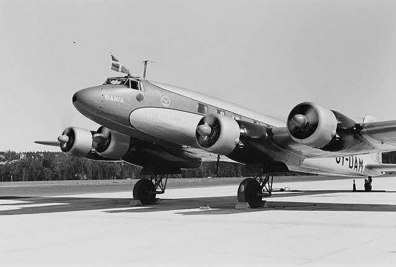 The Danish Airlines' Focke-Wulf Fw 200 airliner OY-DAM <i>Dania</i> image. Click for full size.