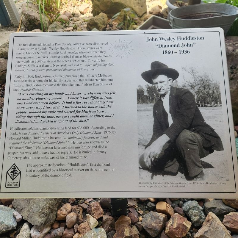 John Wesley Huddleston Marker. Click for full size. John Wesley Huddleston Marker image. Click for full size.
