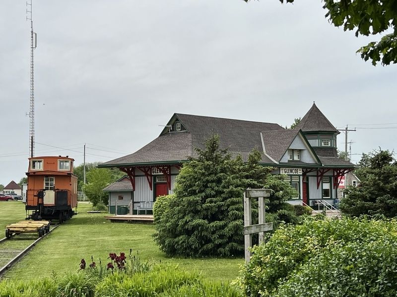 Former Grand Trunk and Wabash Train Station, 2025 image. Click for full size.