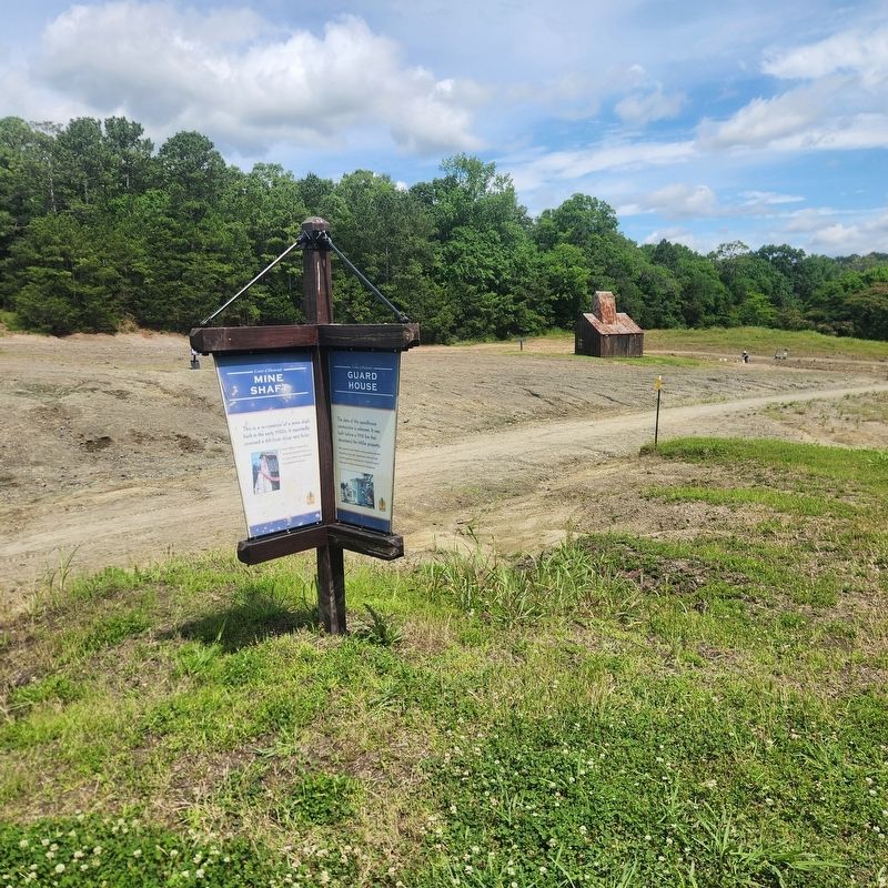 Mine Shaft / Guard House Marker. Click for full size. Mine Shaft / Guard House Marker image. Click for full size.