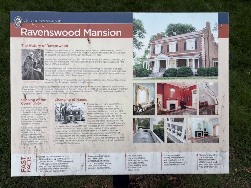 Ravenswood Mansion Marker image. Click for full size.