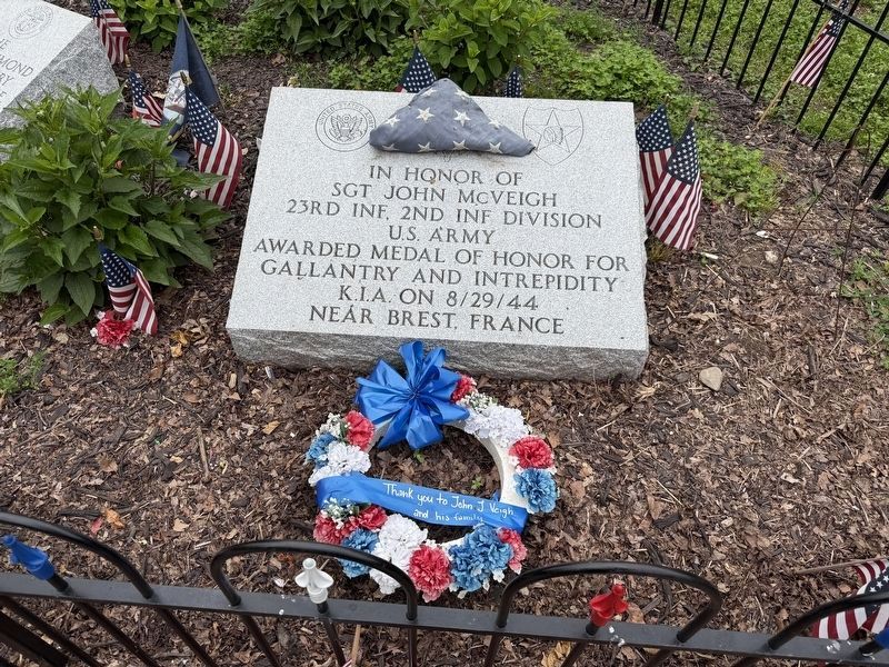 Sgt. John McVeigh Memorial image. Click for full size.