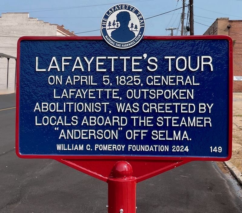 Lafayette's Tour Marker image. Click for full size.