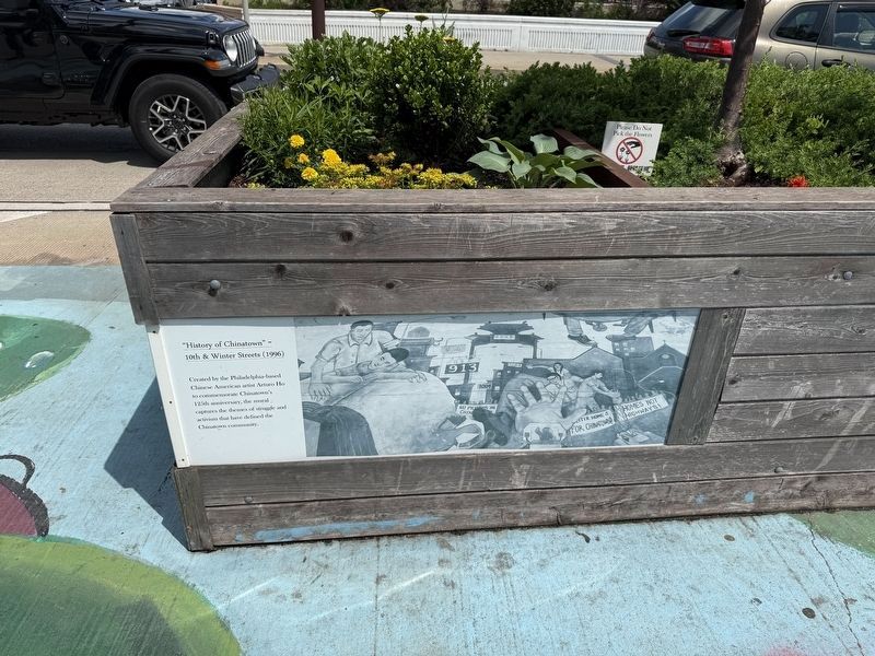 "History of Chinatown" - 10th & Winter Streets (1996) Marker. Click for full size. "History of Chinatown" - 10th & Winter Streets (1996) Marker image. Click for full size.