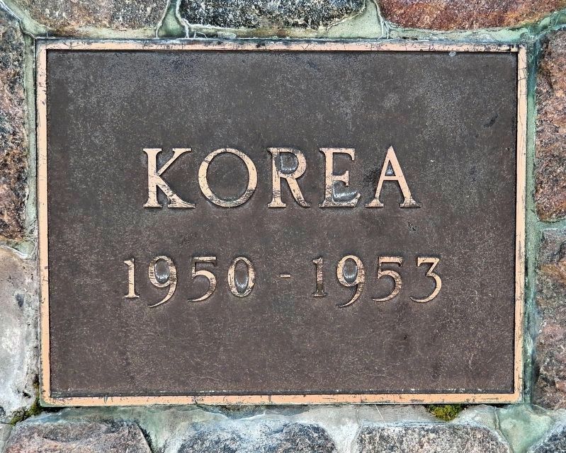 Worthington Park Memorial: Korea 1950-1953 image. Click for full size.