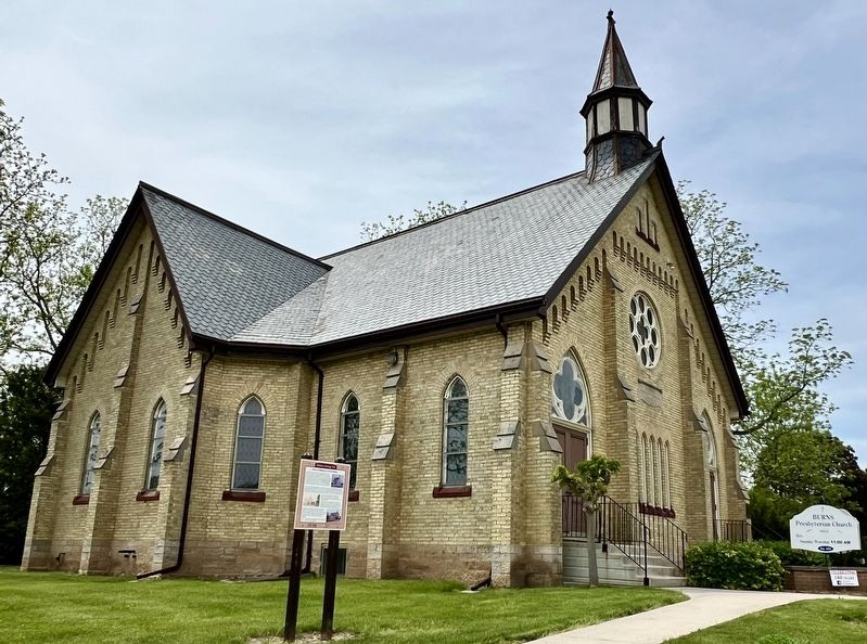 Burns Presbyterian Church Mosa Marker image. Click for full size.