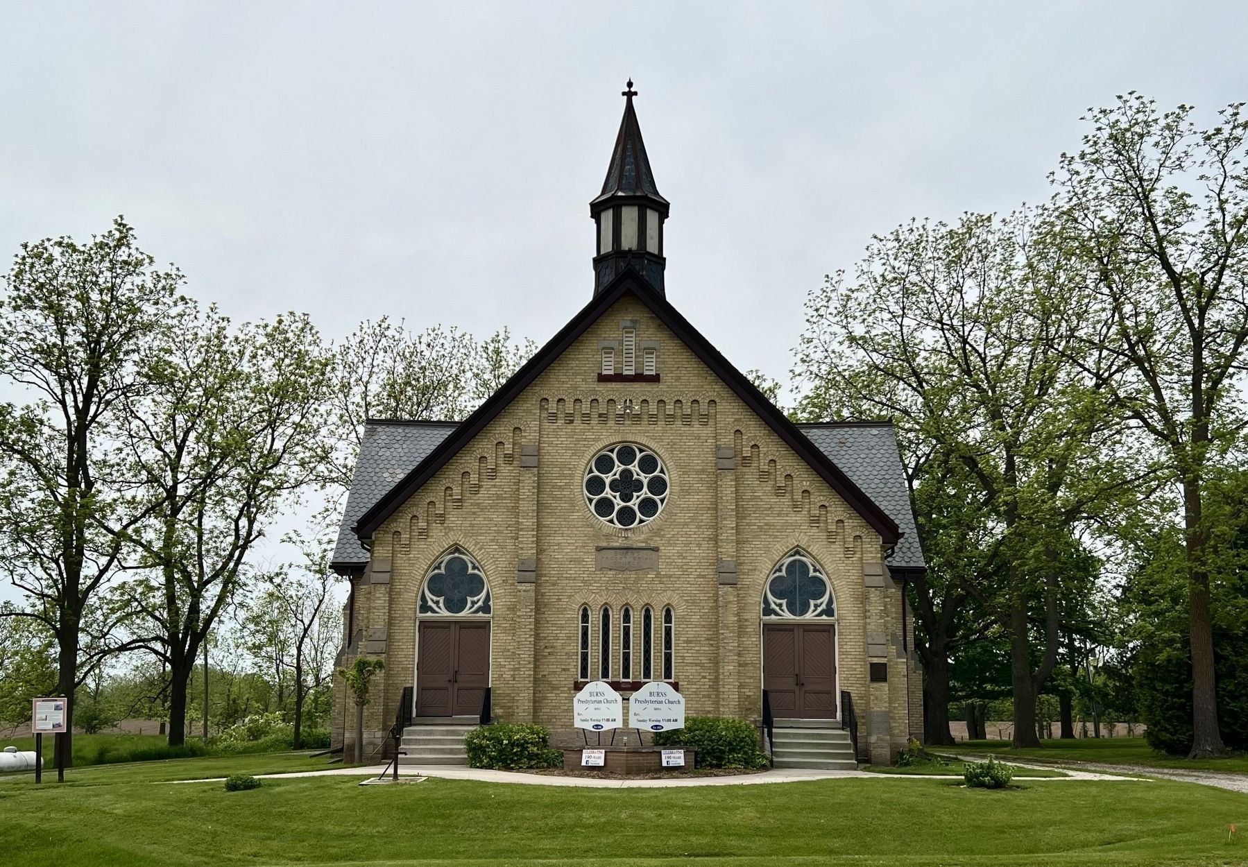 Burns Presbyterian Church in 2025 image. Click for full size.