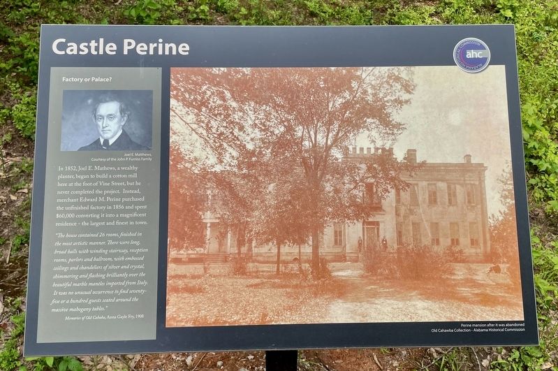 Castle Perine Marker. Click for full size. Castle Perine Marker image. Click for full size.