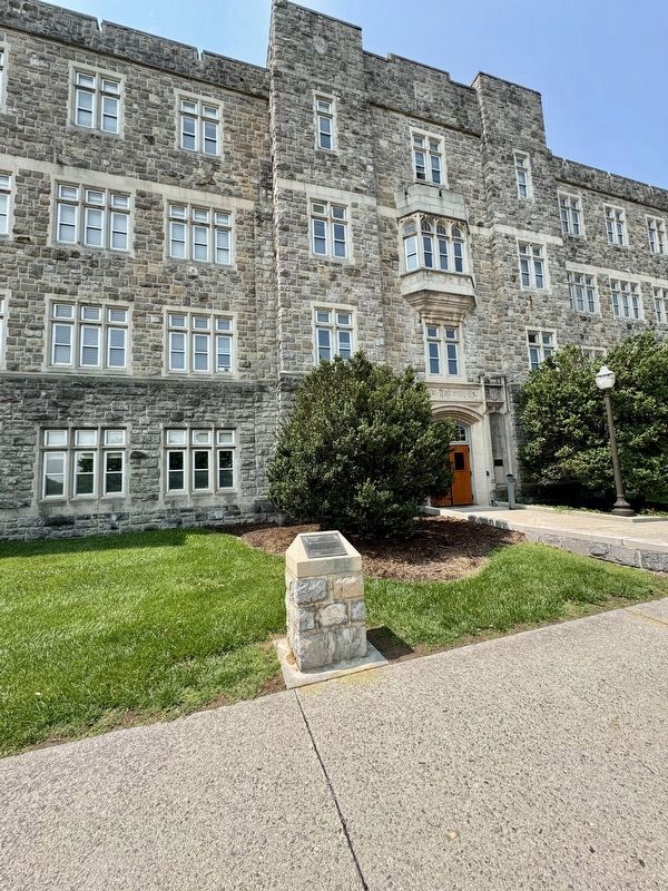 Patton Hall and Marker. Click for full size. Patton Hall and Marker image. Click for full size.