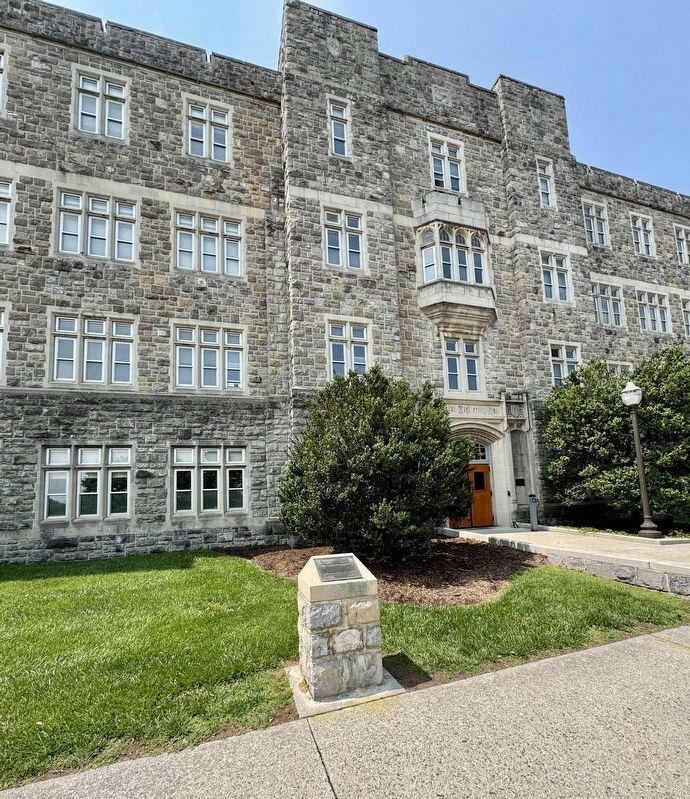 John Redd Hutcheson Marker and Hutcheson Hall. Click for full size. John Redd Hutcheson Marker and Hutcheson Hall image. Click for full size.