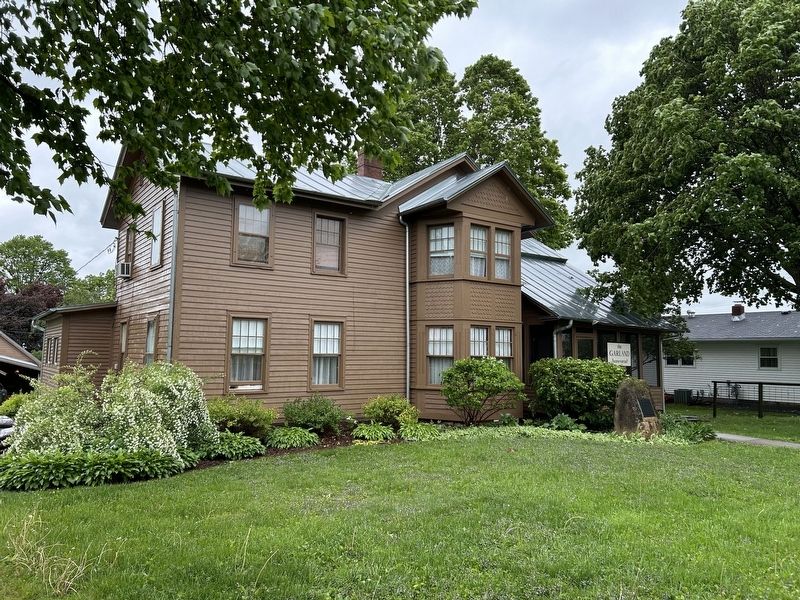 Hamlin Garland House & Marker, from the northeast. Click for full size. Hamlin Garland House & Marker, from the northeast image. Click for full size.